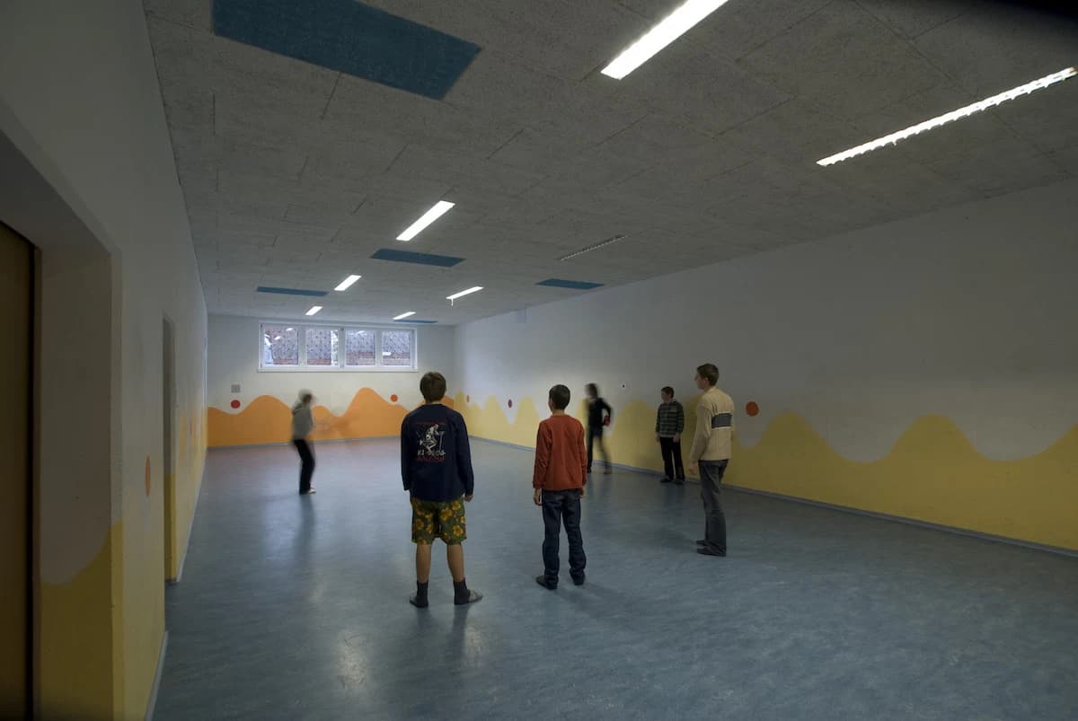 Sala sportowa pensjonatu do zajęć po nartach